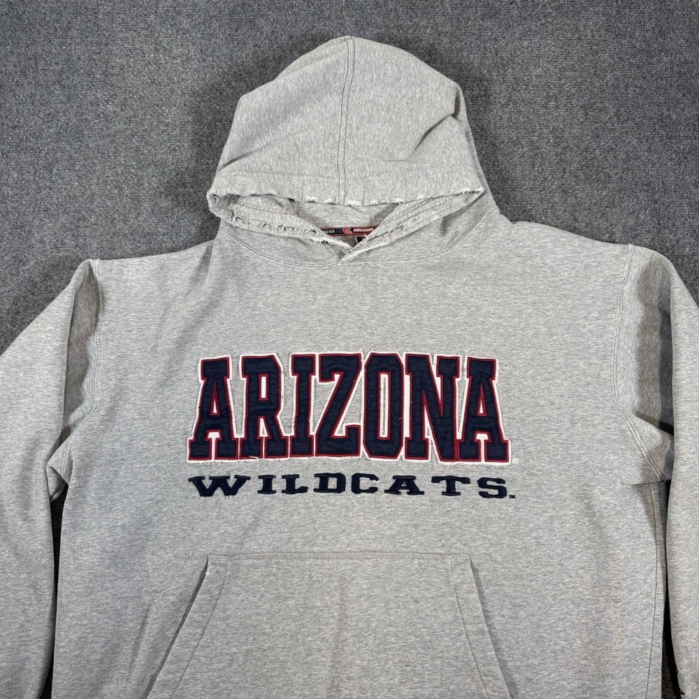 Arizona Wildcats Hoodie Mens 2XL Gray College NCAA‎ Y2K Sweatshirt